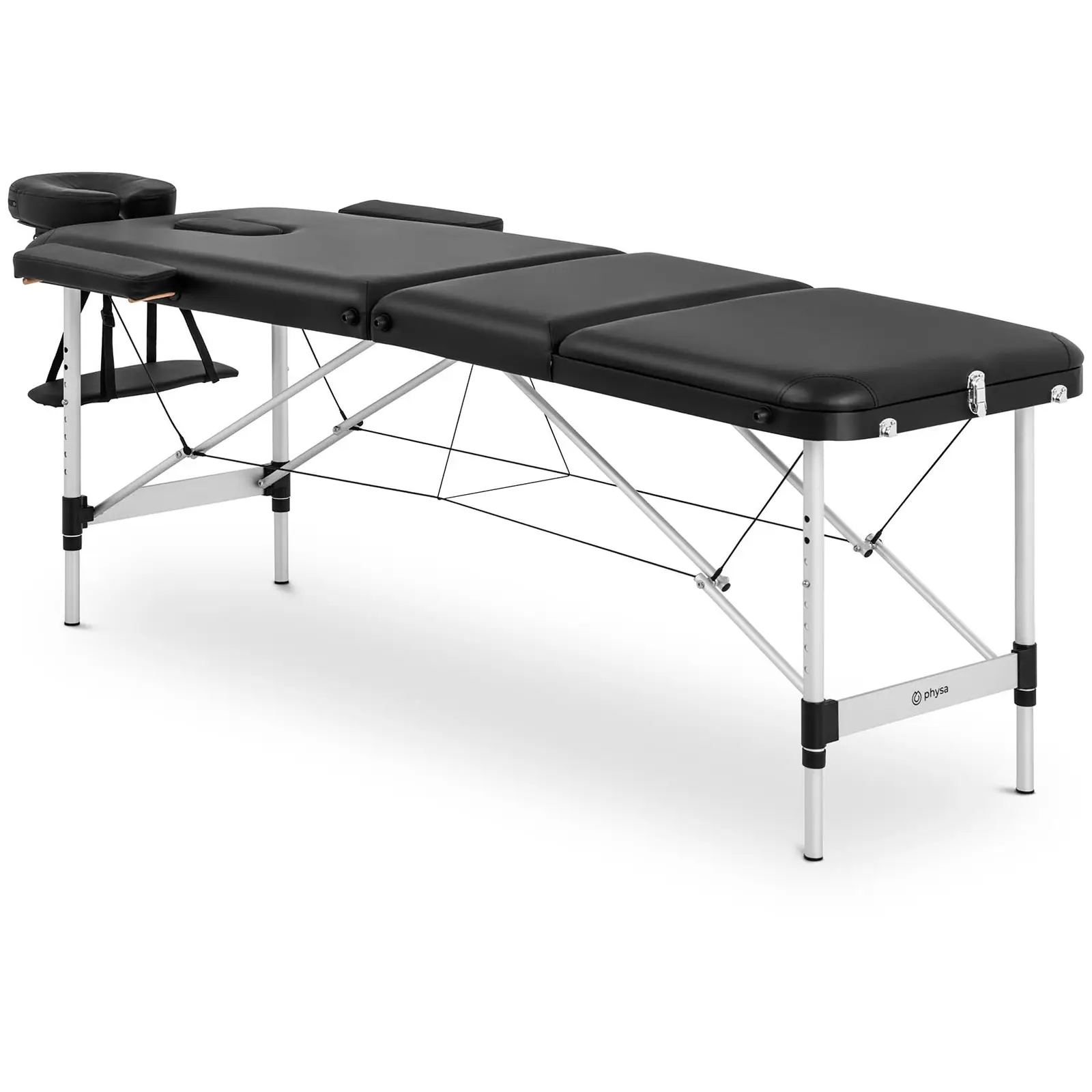 Πτυσσόμενο τραπέζι μασάζ - 185 x 60 x 59 cm - 180 kg - Black