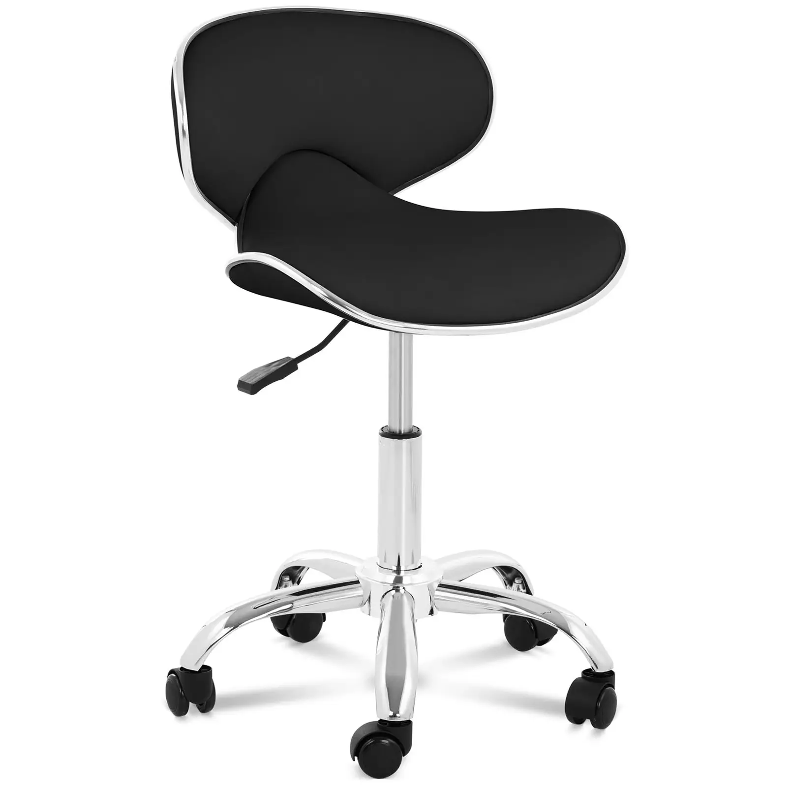 Καρέκλα-σκαμπό με πλάτη - Ύψος καθίσματος 48 - 62Cm / Ύψος 68 - 82Cm mm - 150 kg - Black