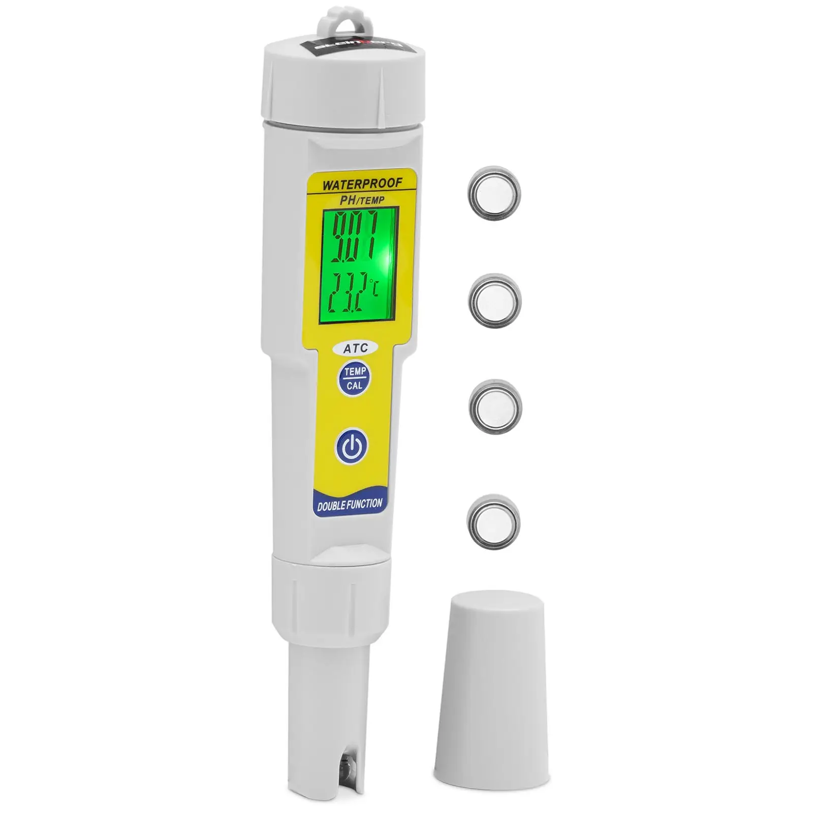 pH μετρητής με μέτρηση θερμοκρασίας - LCD - 0-14 pH / Θερμοκρασία 0 - 50 °C