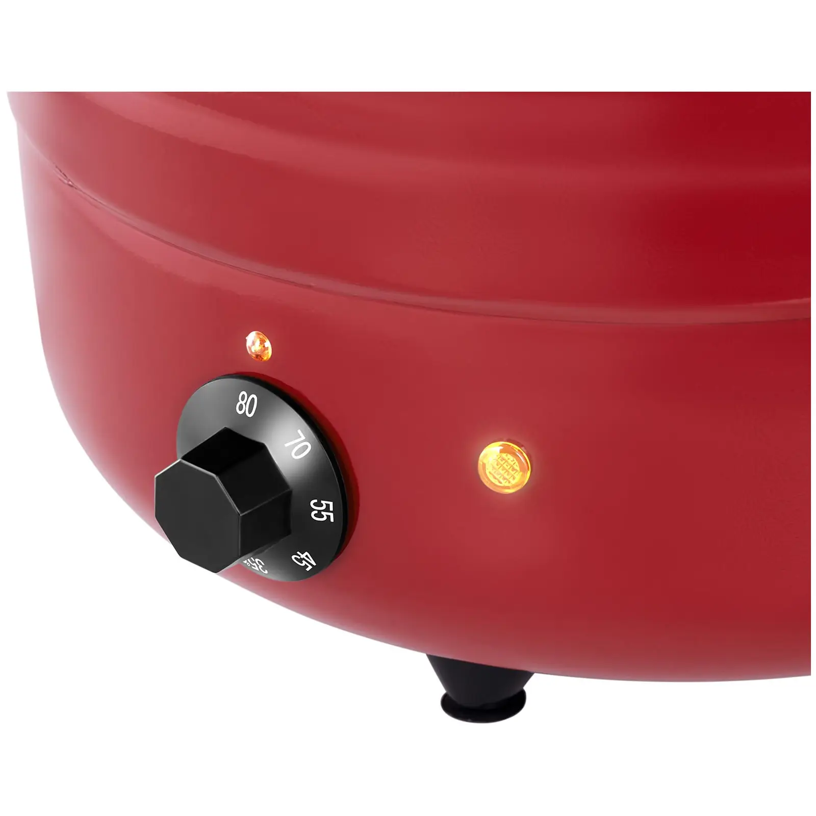 Βραστήρας σούπας - ηλεκτρικός - 10 L - Ατσάλι - με κόκκινη επίστρωση