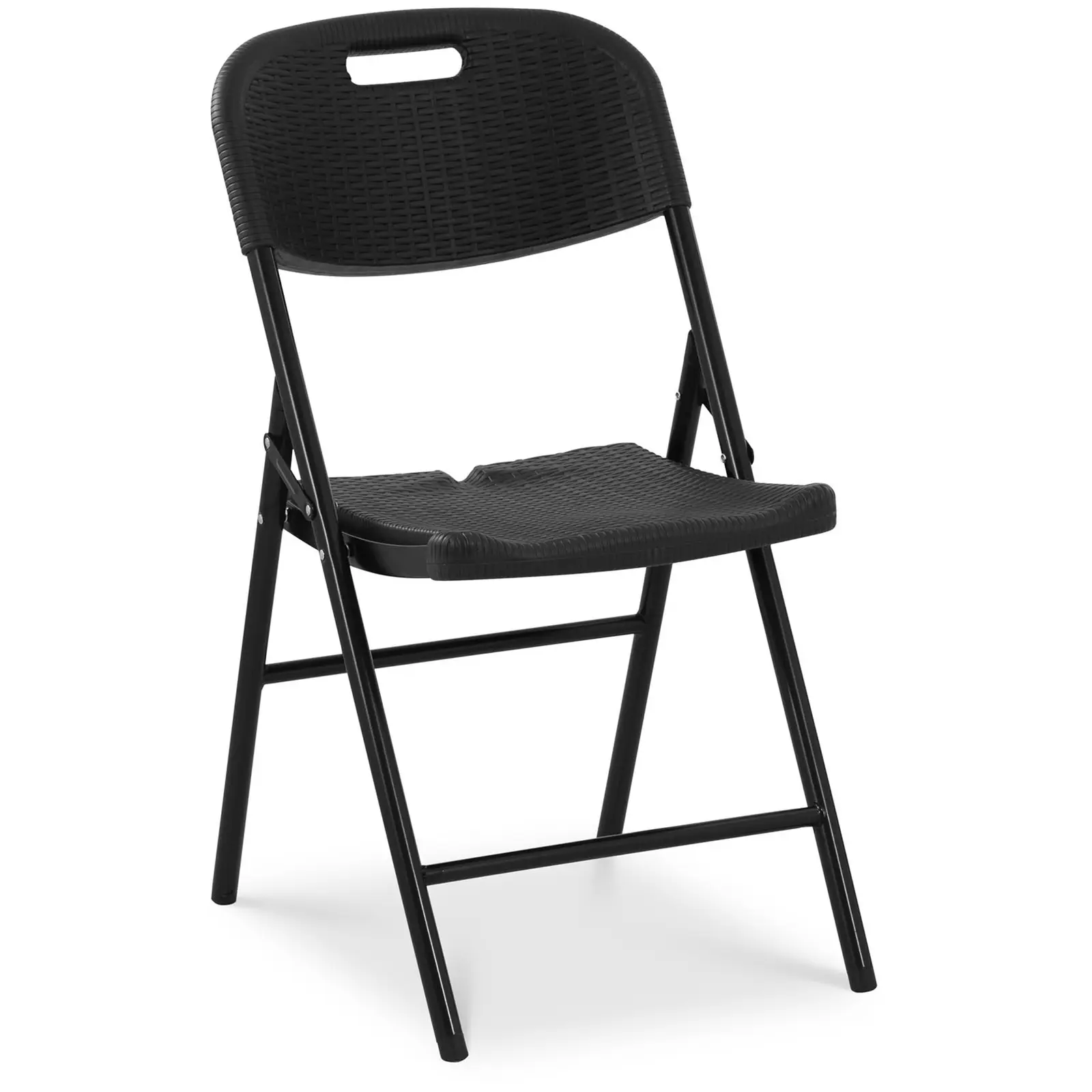 Πτυσσόμενη καρέκλα - 180 kg - Royal Catering - κάθισμα: 40 x 38 cm - μαύρο