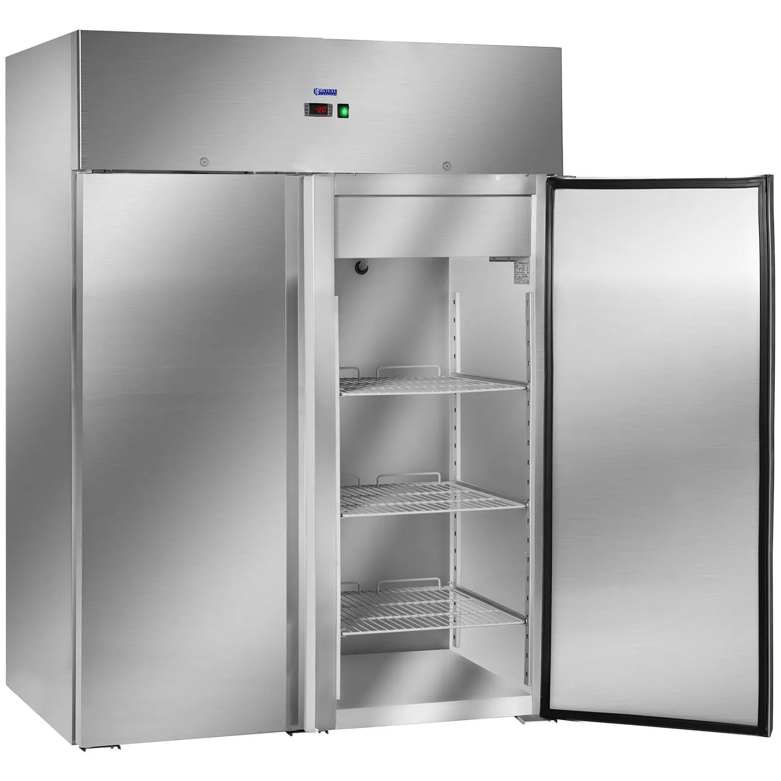 Ψυγείο με δύο πόρτες από ανοξείδωτο ατσάλι - 1168 L