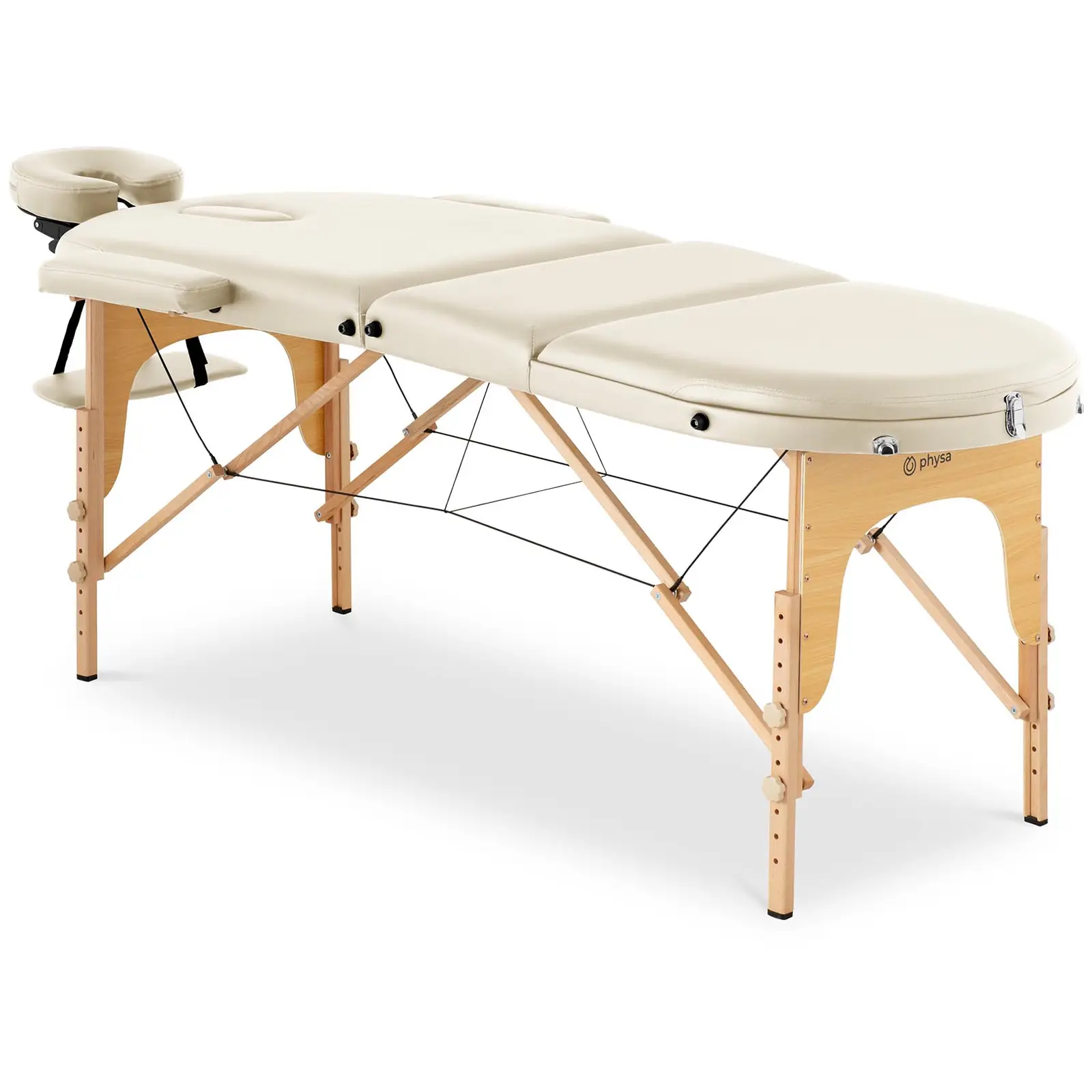 Πτυσσόμενο τραπέζι μασάζ - 185-211 x 70-88 x 63-85 cm - 227 kg - Beige