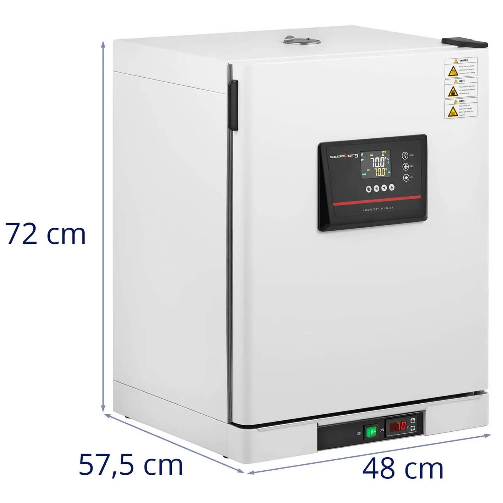 Εργαστηριακή θερμοκοιτίδα - έως 70 °C - 65 L - κυκλοφορία αέρα