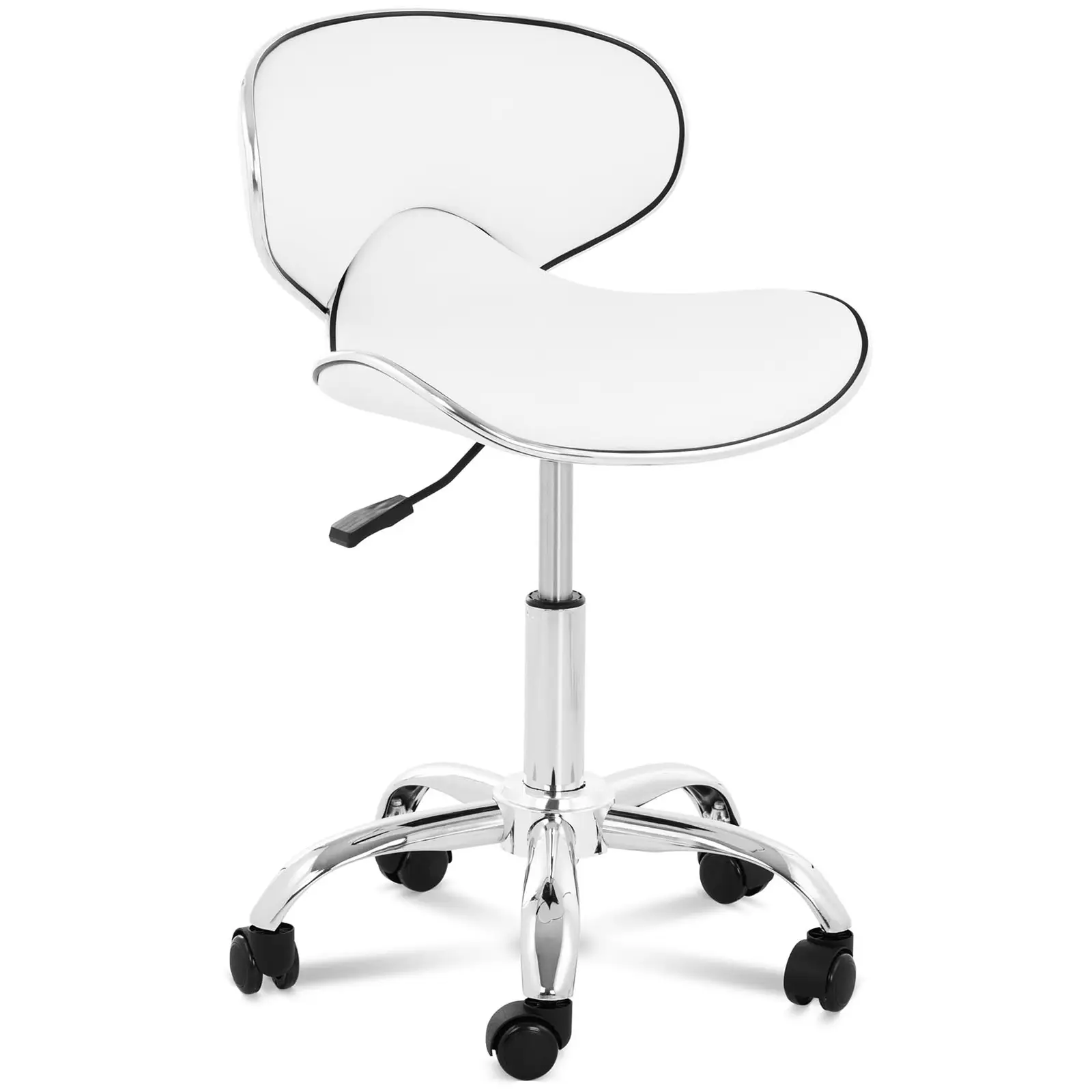 Καρέκλα-σκαμπό με πλάτη - Ύψος καθίσματος 48 - 62Cm / Ύψος 68 - 82Cm mm - 150 kg - White