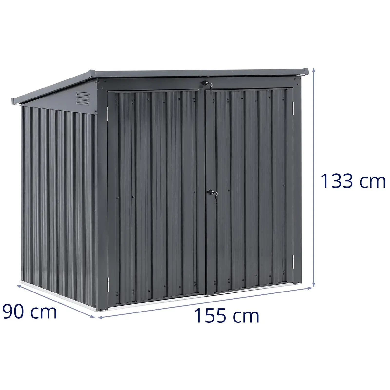 Metal Bin Box - 2 κάδοι (240 L) - με δυνατότητα κλειδώματος