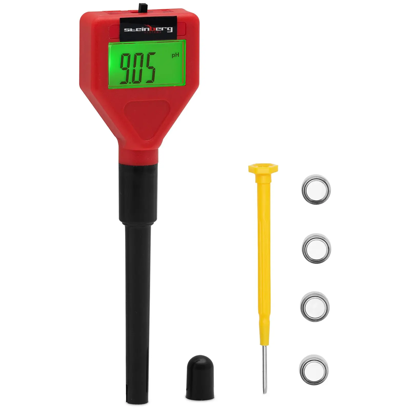 pH meter με αισθητήρα - LCD - 0 - 14 pH