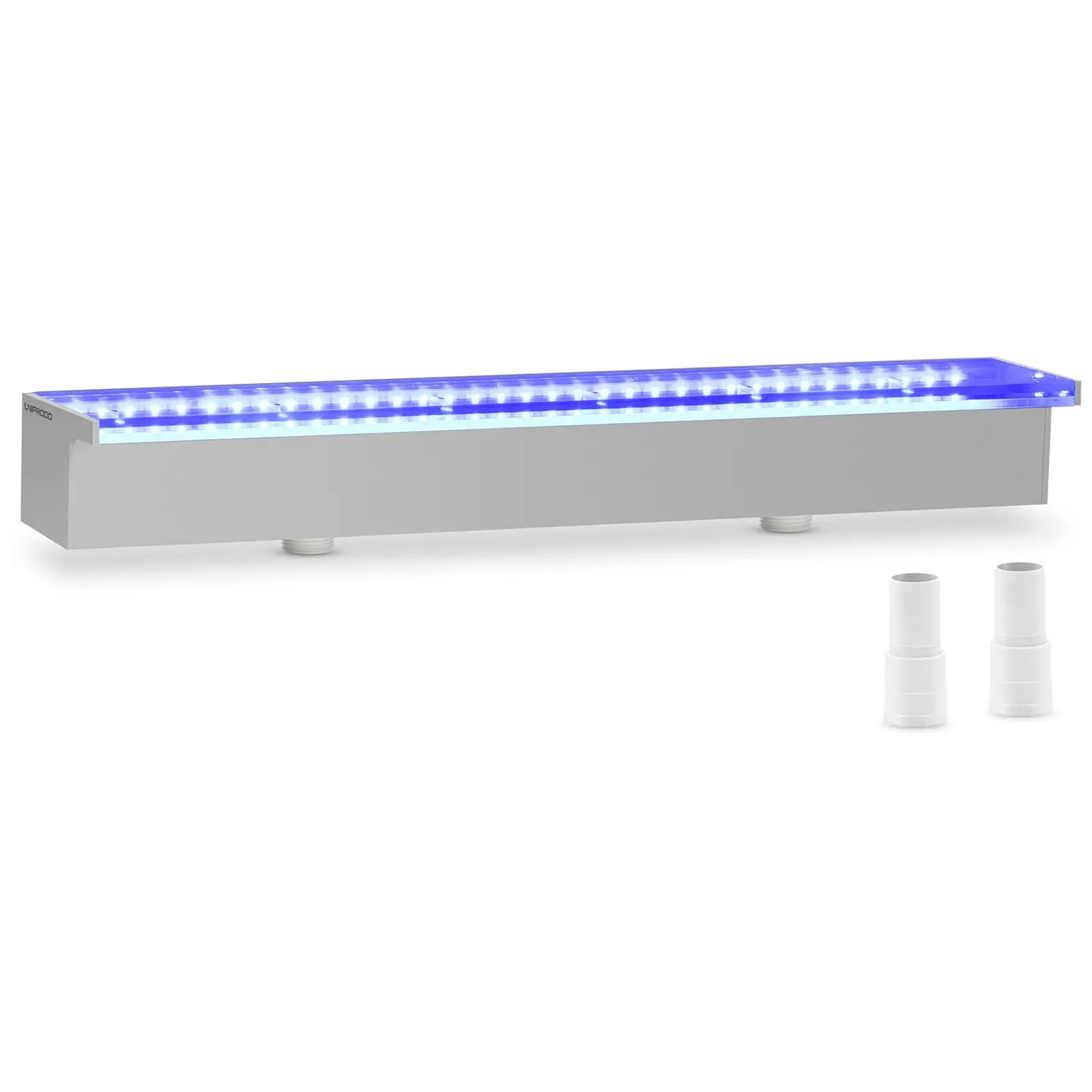 Ντους υπερχείλισης - 60 cm - Φωτισμός LED - Μπλε / Λευκό - {{Lip_lenght}} mm έξοδος νερού