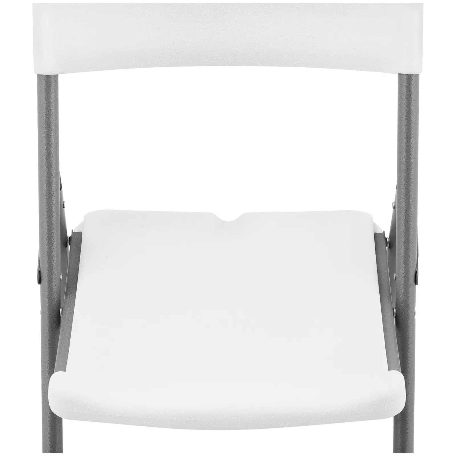 Πτυσσόμενες καρέκλες - σετ 4 - Royal Catering - 180 kg - επιφάνεια καθίσματος: 40 x 38 cm - λευκό