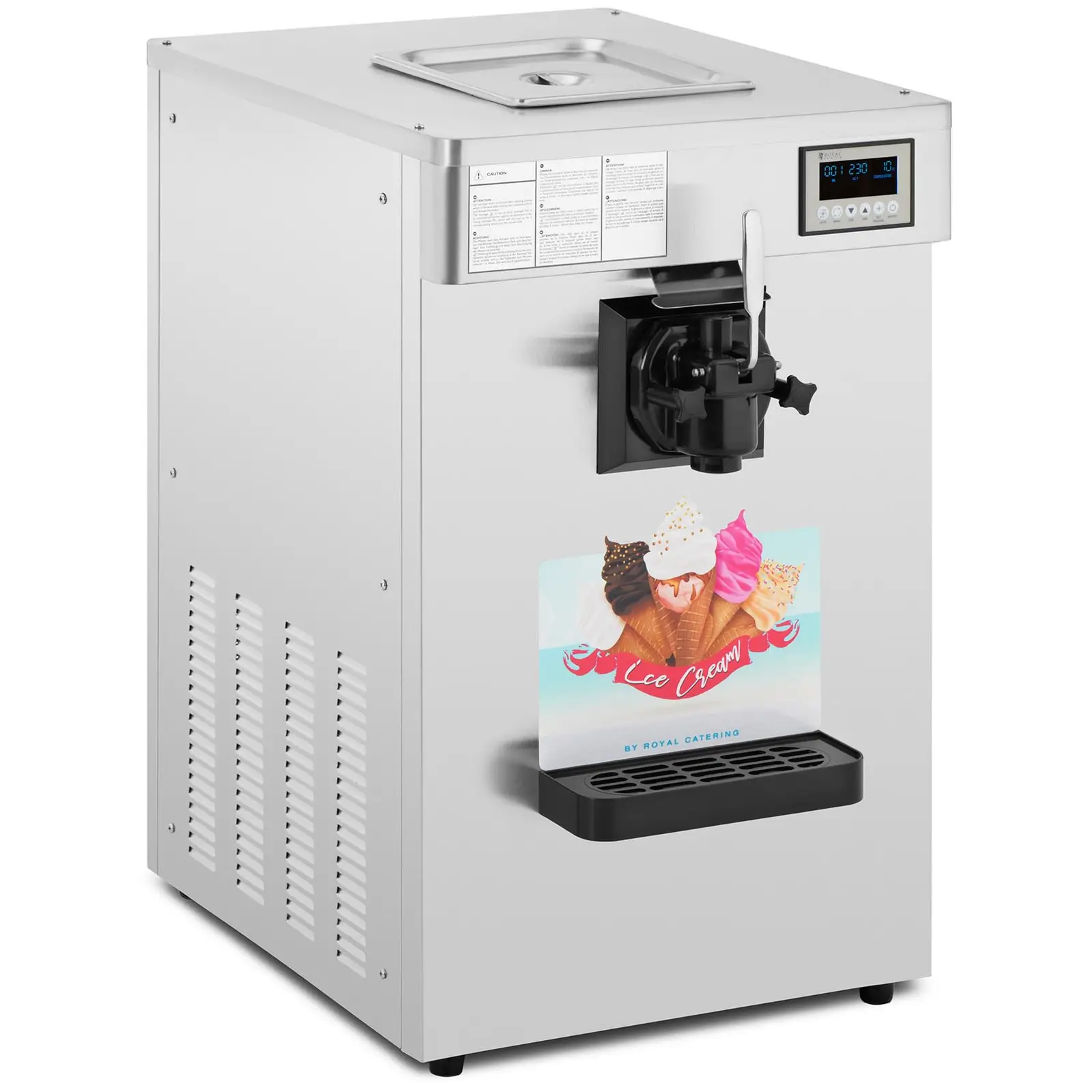 Συσκευή παρασκευής παγωτού μηχανής - 1150 W - 18 l/h - 1 γεύση - Royal Catering